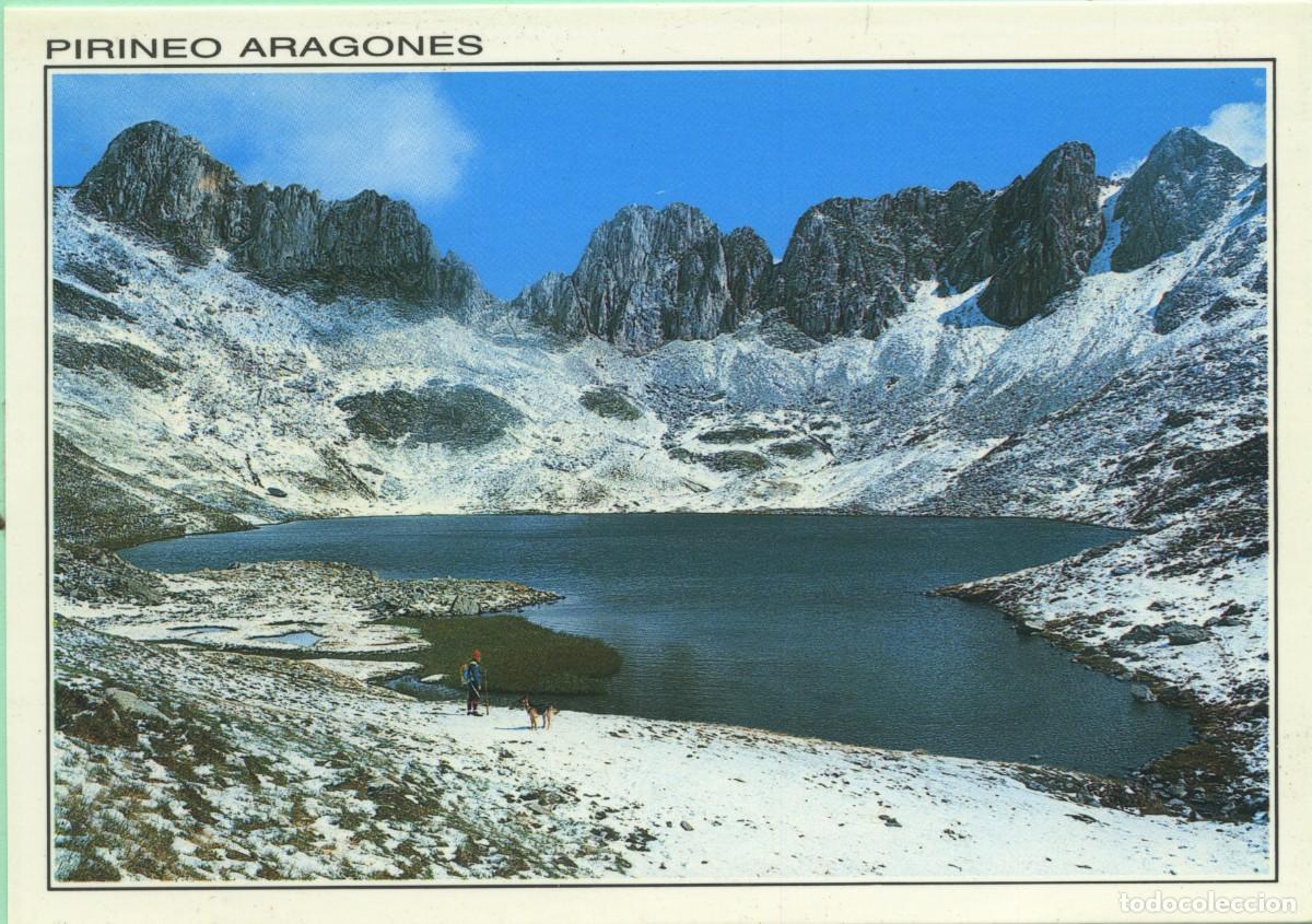 Cartes Postales: N&ordm; 40-Pirineo aragon&eacute;s. Ibon de Acherio. 1875 m. Al fondo Pe&ntilde;a del Ibon y Brecha de las Hanas 2138 m