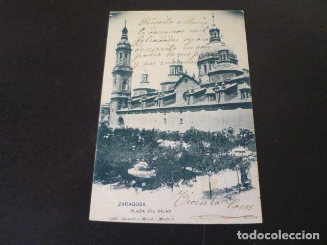 Postales: ZARAGOZA PLAZA DEL PILAR - Foto 1