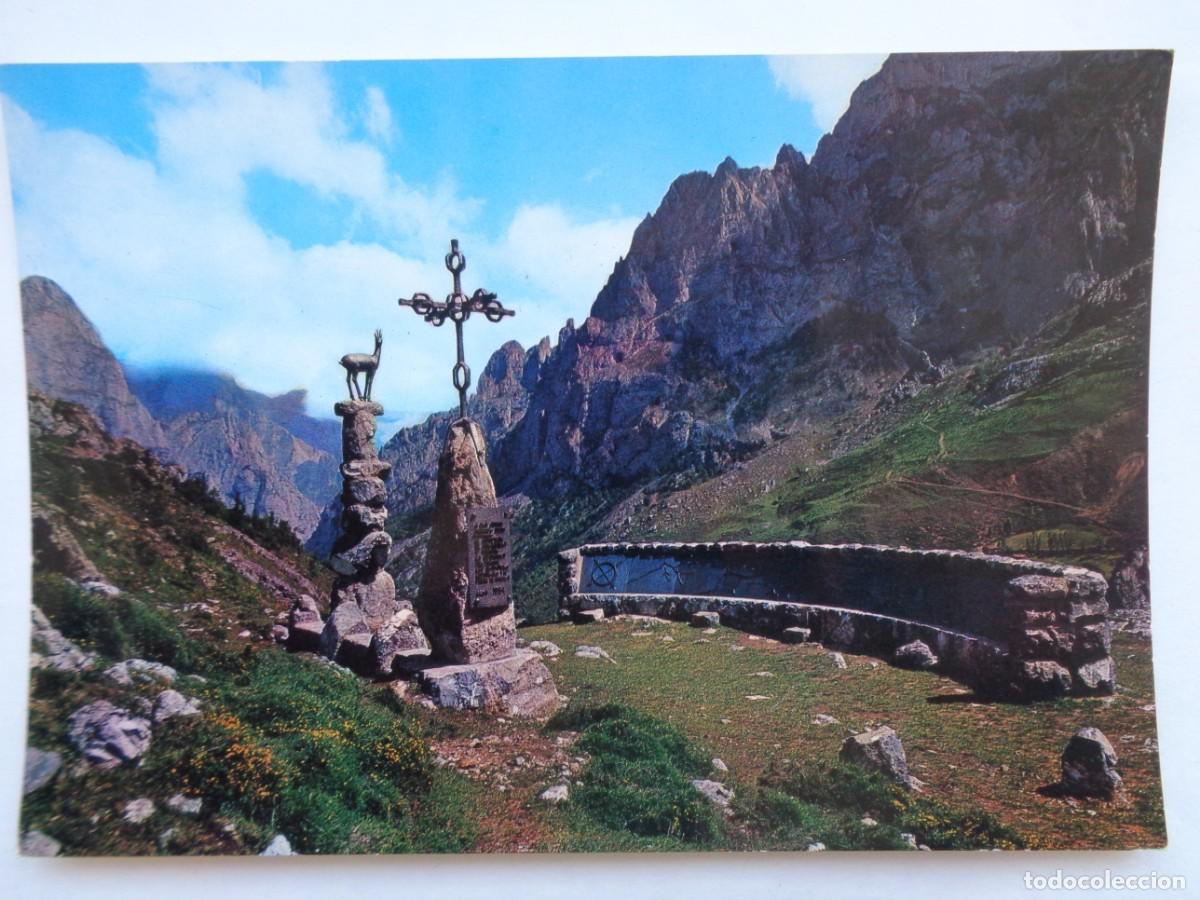 Postales: POSTAL DE PICOS DE EUROPA ( ASURIAS ): VALLE DE VALDEON , MIRADOR . A&Ntilde;OS 70