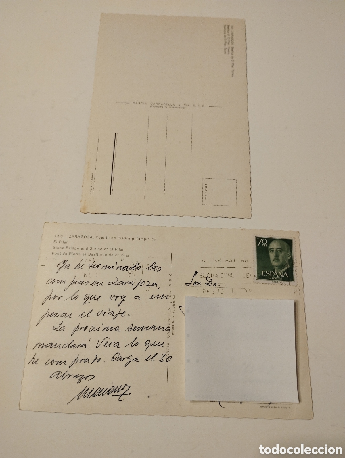 Postales: POSTALES DE ZARAGOZA, TEMPLO DEL PILAR - Foto 2