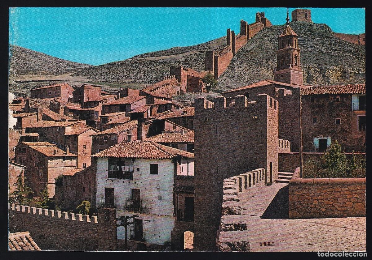 Cartes Postales: Albarrac&iacute;n. *Panor&aacute;mica. Detalle de las murallas y castillo* Sicilia n&ordm; 2. Circulada.