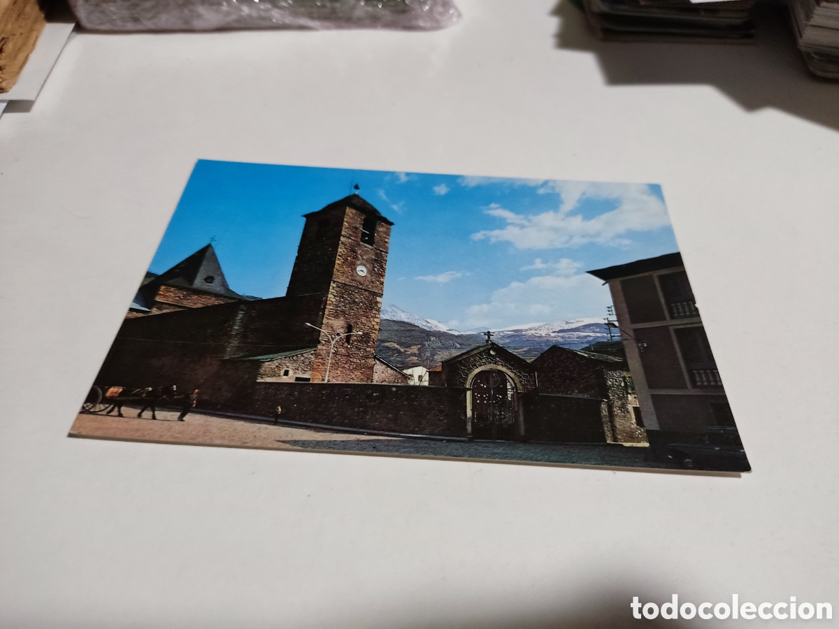 Postales: Postal Benasque iglesia - Foto 1
