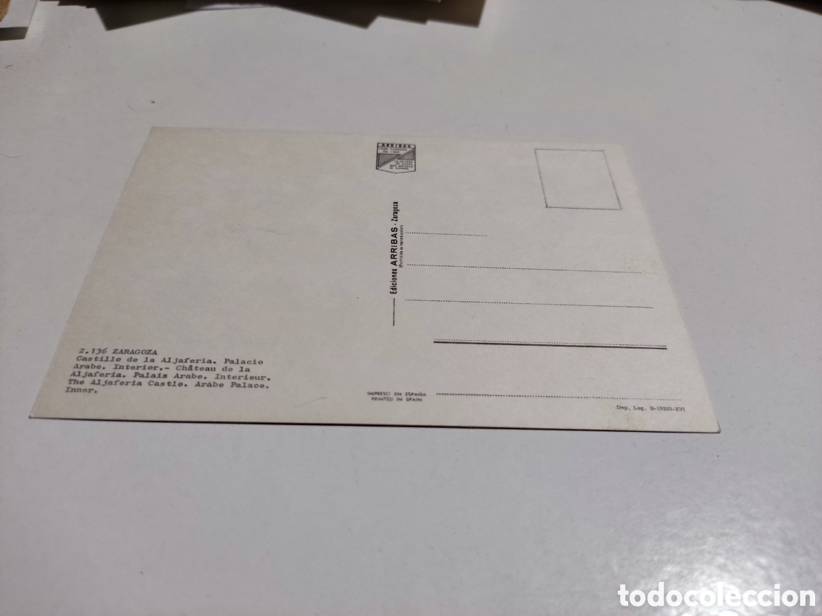 Postales: Postal Zaragoza palacio - Foto 2