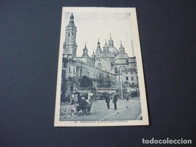 Postales: ZARAGOZA EL PILAR DESDE LA RIBERA - Foto 1