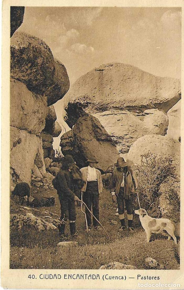 Postales: CIUDAD ENCANTADA (CUENCA) - PASTORES - CIRCULADA 1940 - Foto 1