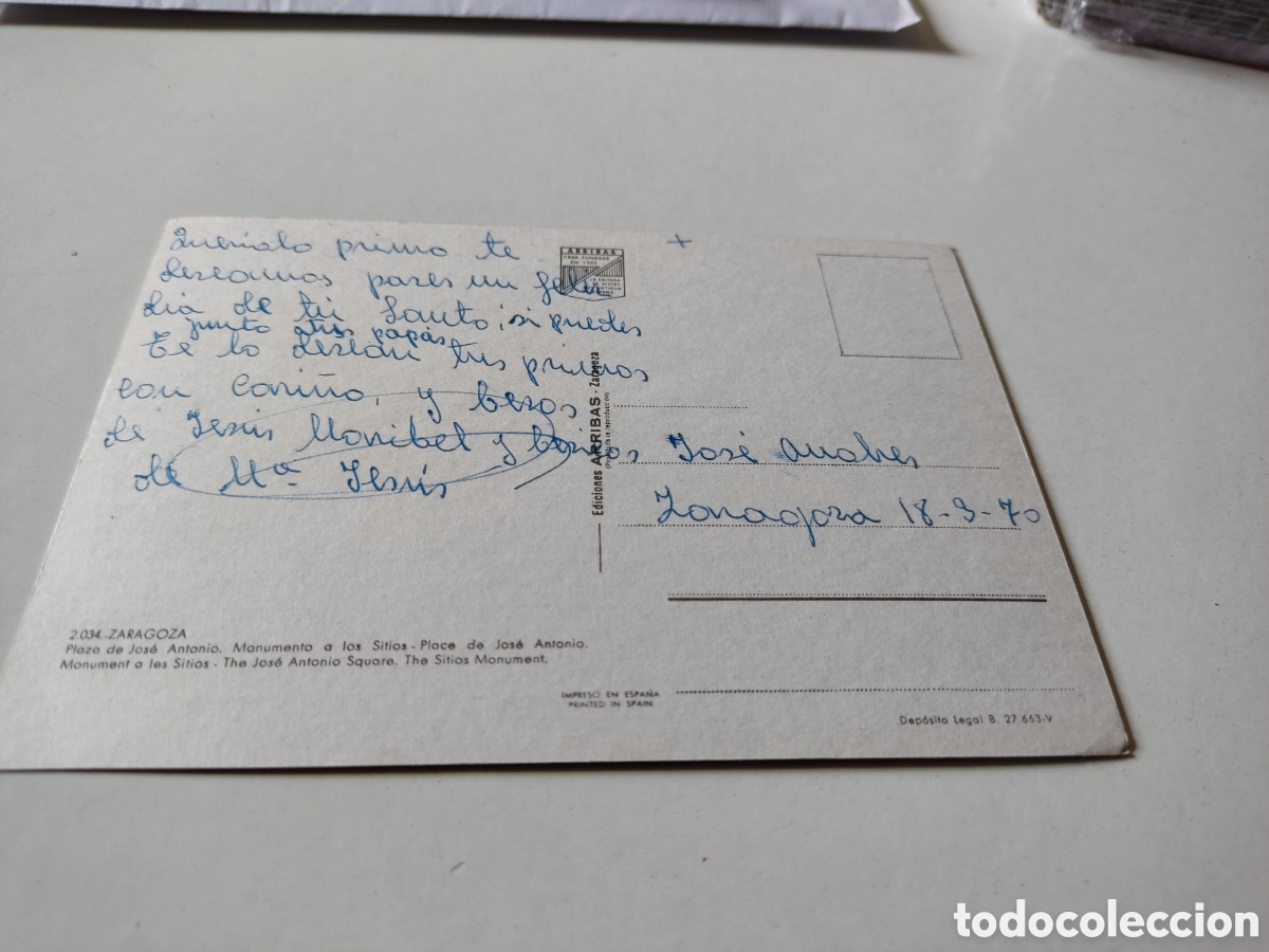 Postales: Postal Zaragoza - Foto 2