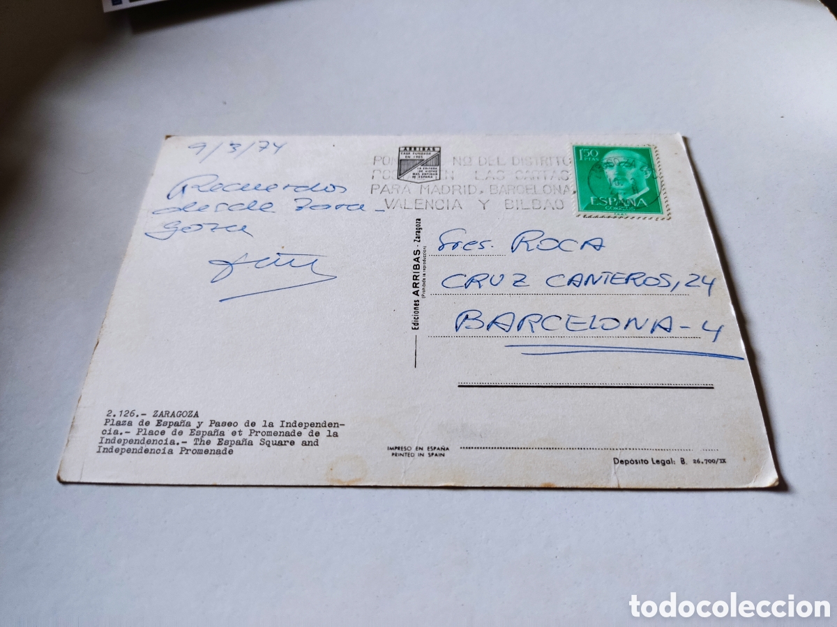 Postales: Postal Zaragoza - Foto 2