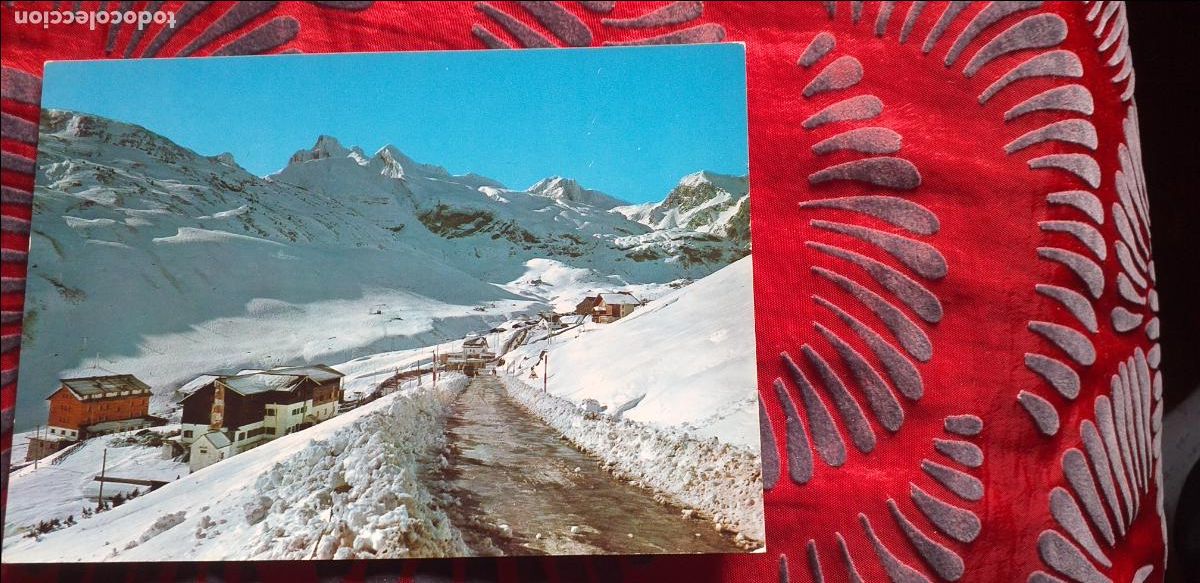 Cartoline: HUESCA-RV-150X105mm.-NO ESCRITA-N&ordm;6-CANFRANC-CANDANCHU-ESTACION INVERNAL-PISTAS DEL TOBAZO