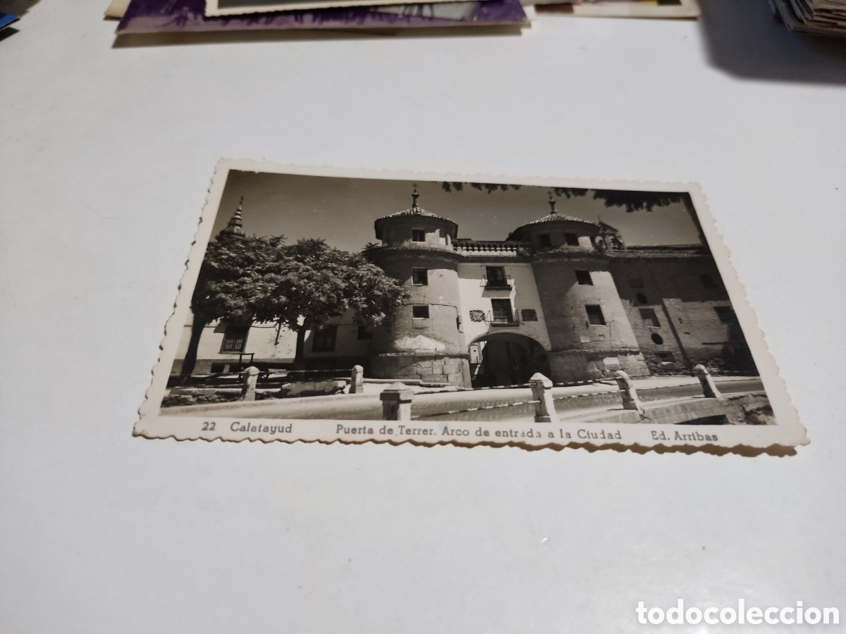 Postales: Postal Calatayud puerta de Terrer - Foto 1