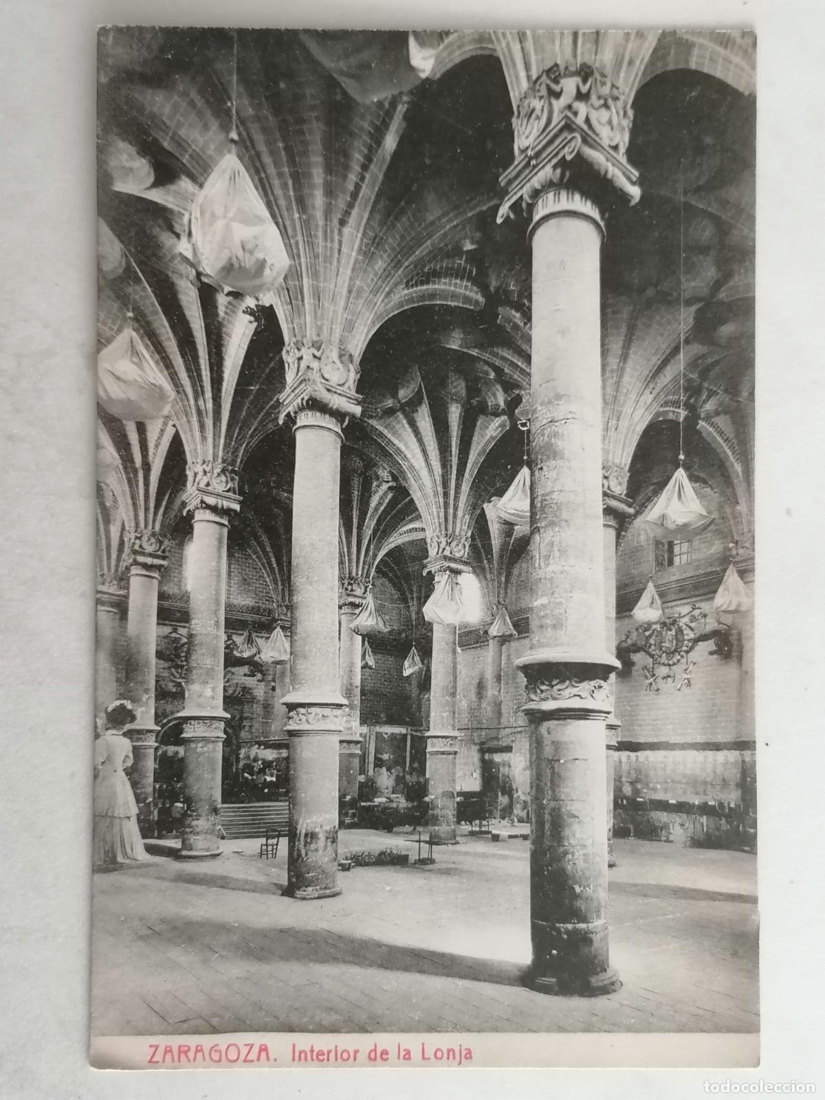 Postales: POSTAL ZARAGOZA, INTERIOR DE LA LONJA, SIN CIRCULAR - Foto 1