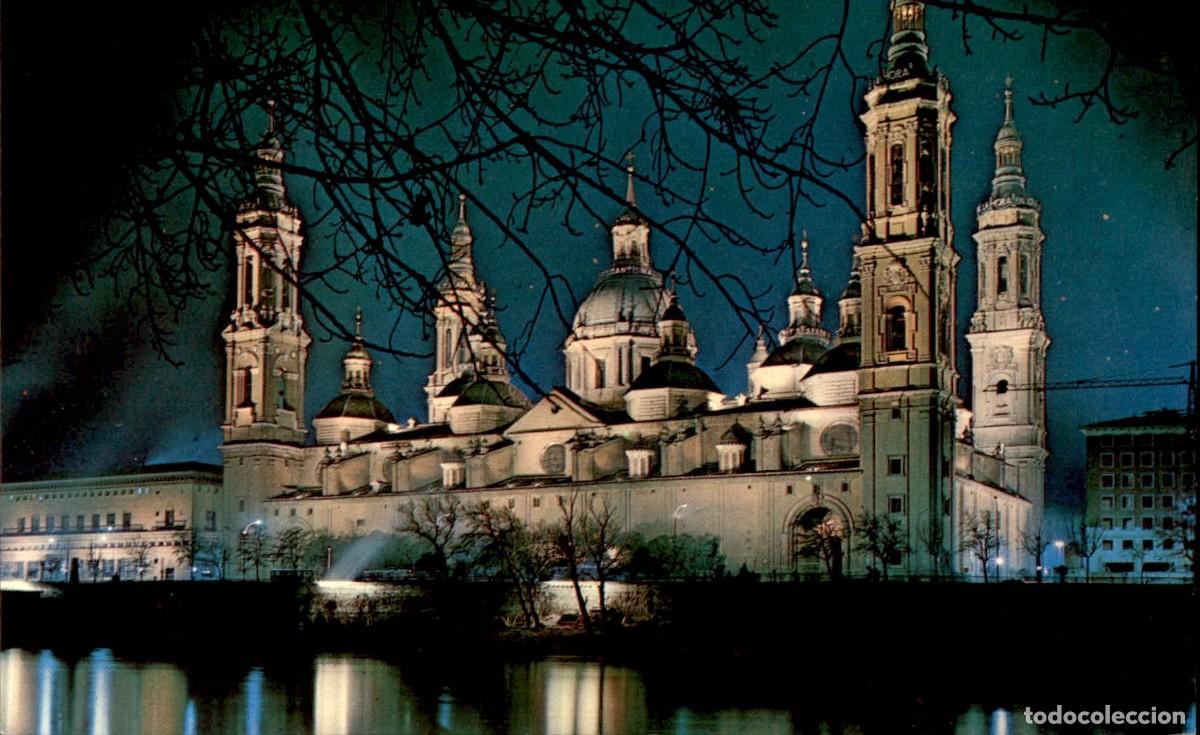 Postales: Zaragoza - Basilica del Pilar y Rio Ebro - Foto 1