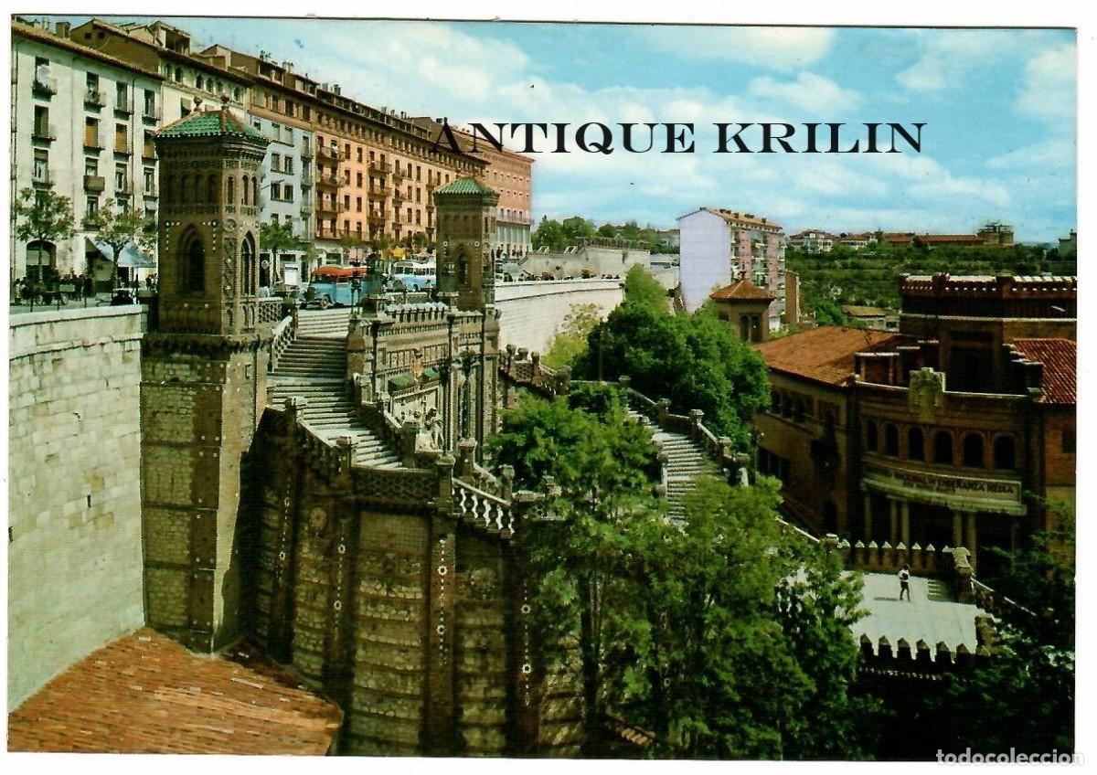 Postales: TERUEL N&ordm; 2006 ESCALINATA E INSTITUTO / EDICIONES ARRIBAS / SIN CIRCULAR - Foto 1