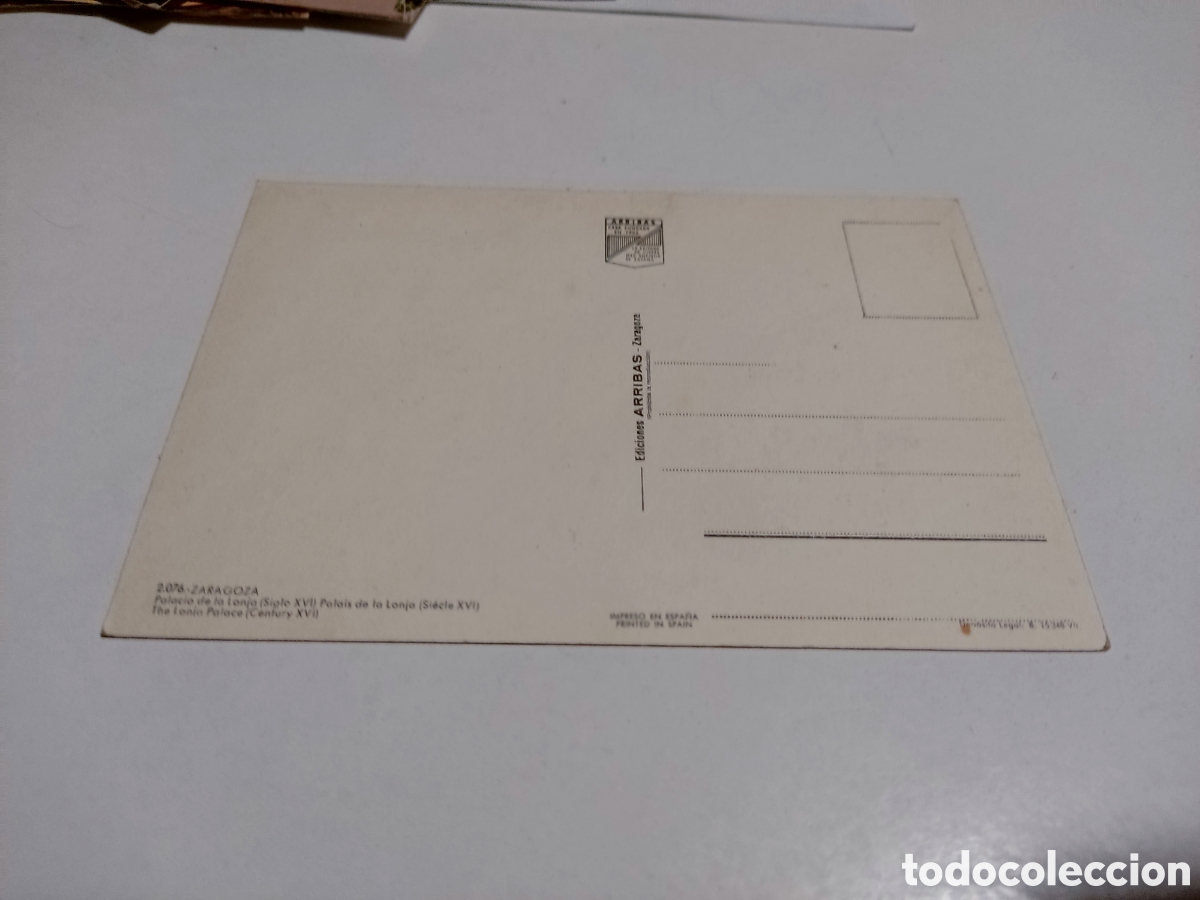 Postales: Postal Zaragoza Palacio de la Lonja - Foto 2