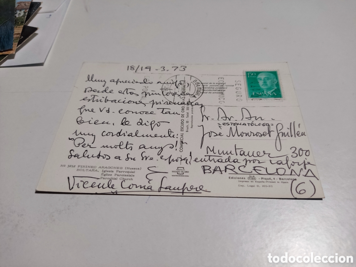 Postales: Postal Bolta&ntilde;a iglesia - Foto 2