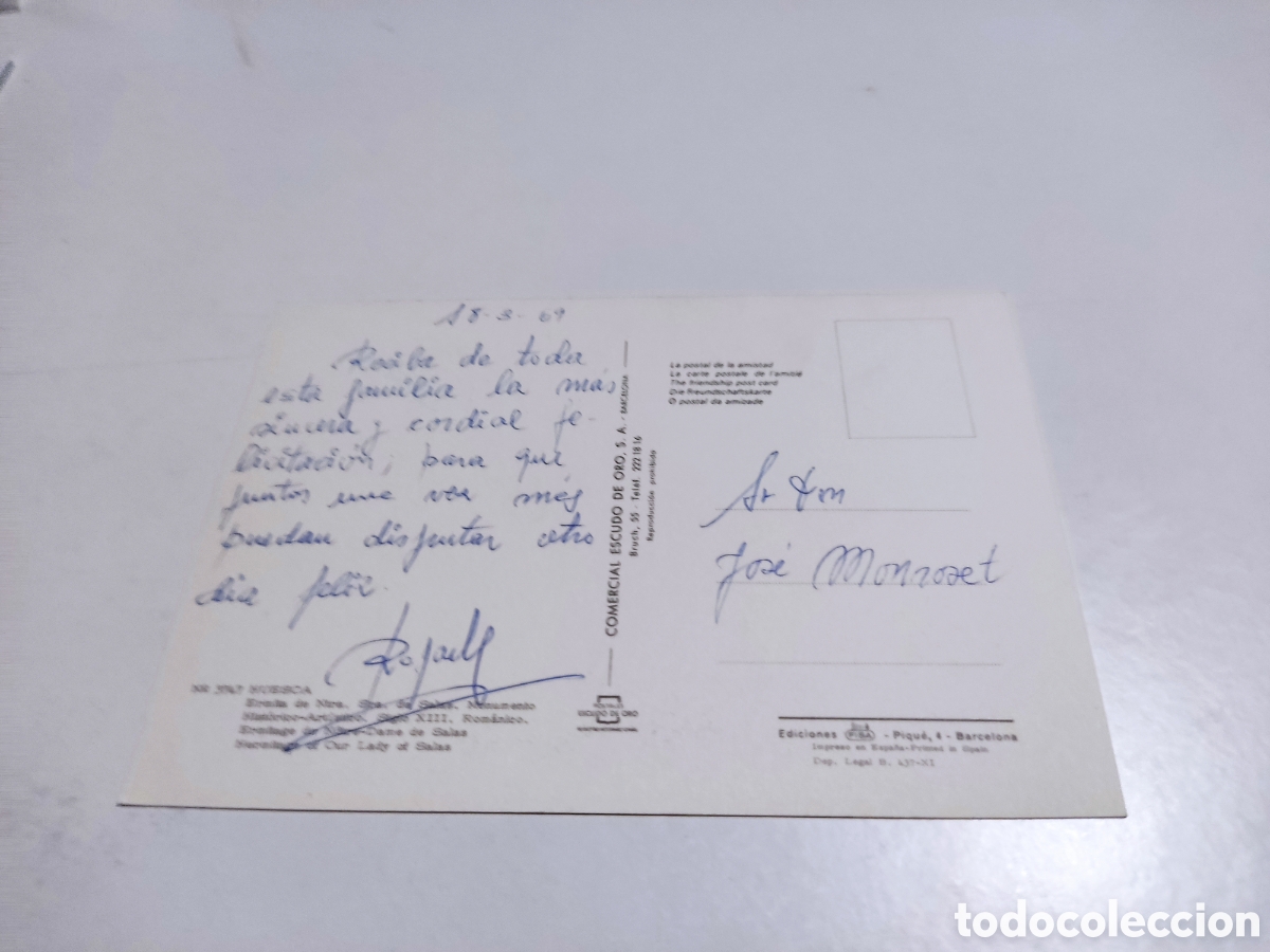 Postales: Postal Huesca iglesia - Foto 2