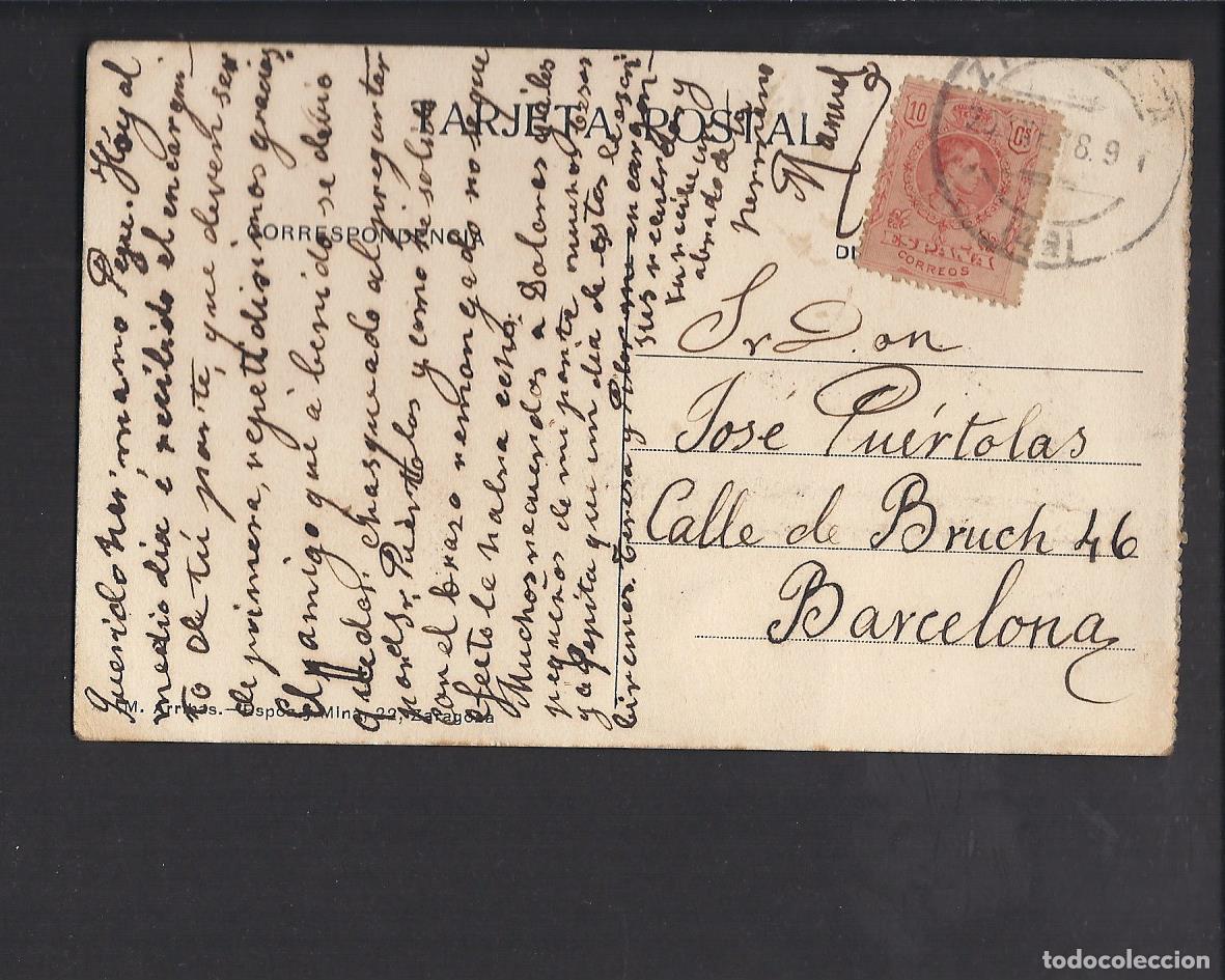 Postales: Antigua postal de Zaragoza. - Foto 2