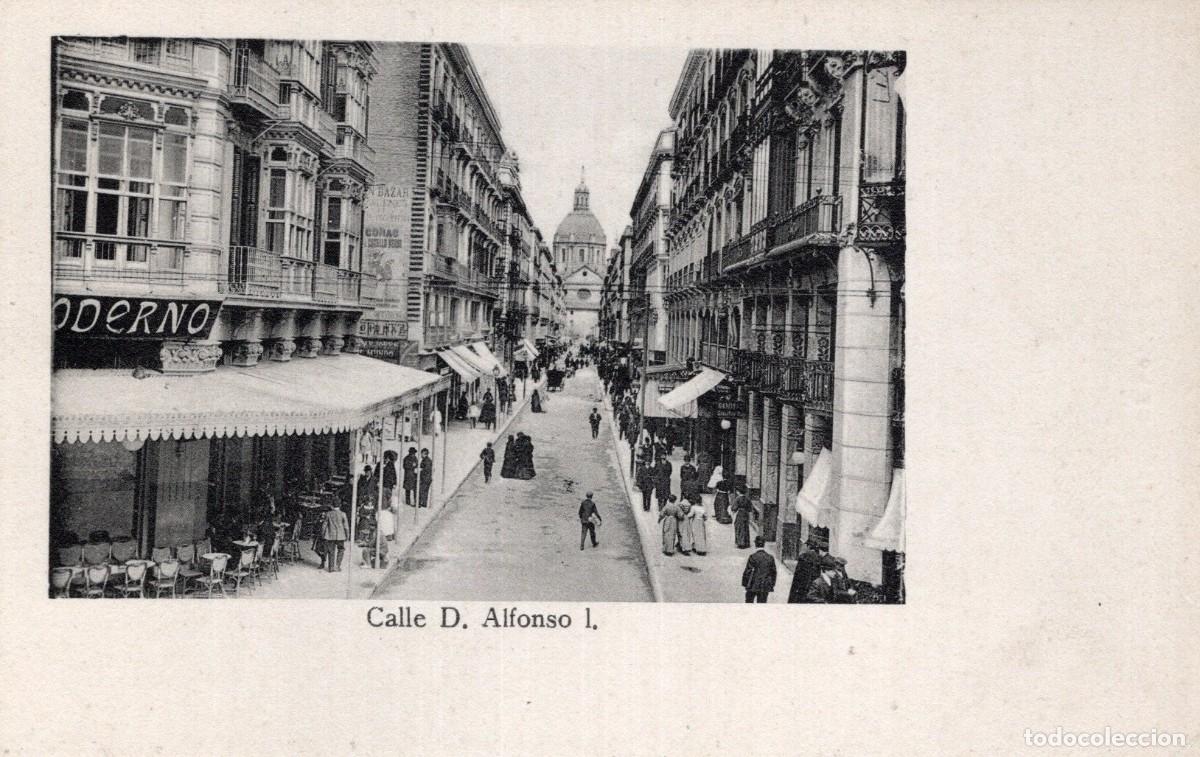 Postales: ZARAGOZA. CALLE D. ALFONSO I - Foto 1