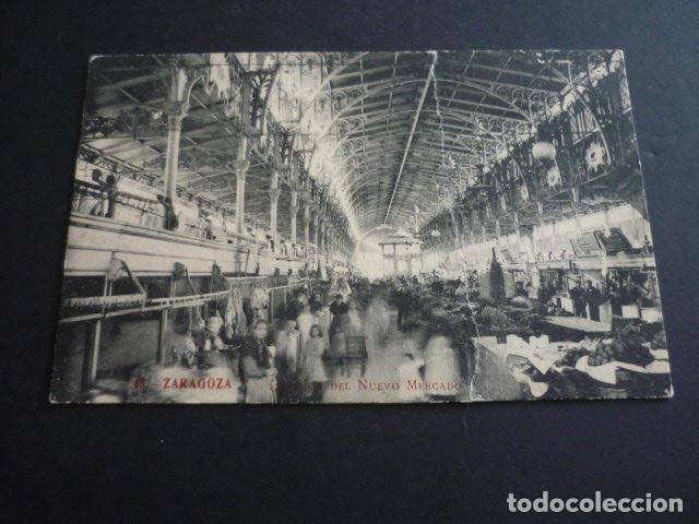 Postales: ZARAGOZA INTERIOR DEL NUEVO MERCADO - Foto 1