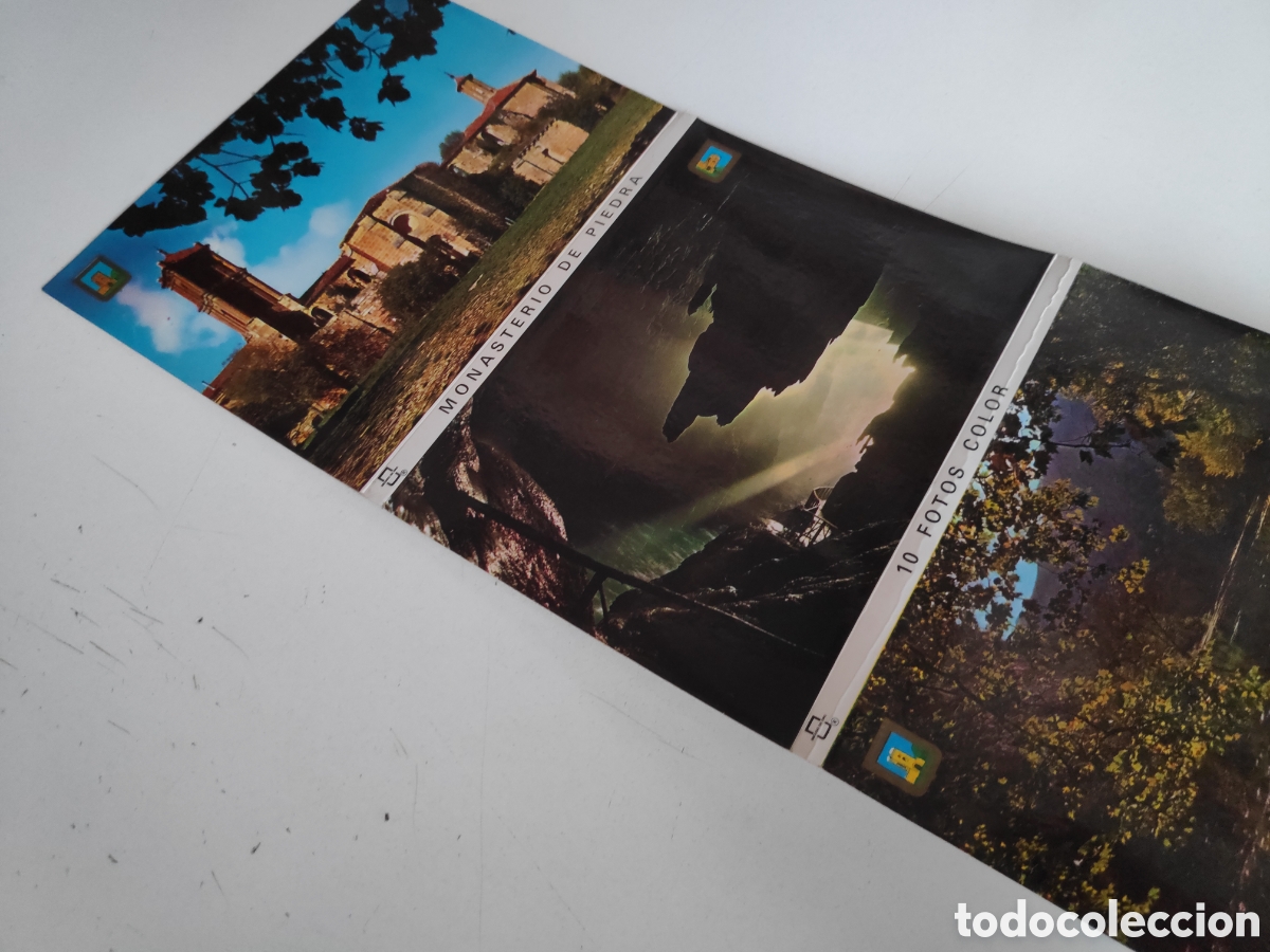 Postales: 10 Postales Monasterio de Piedra. Librillo - Foto 6