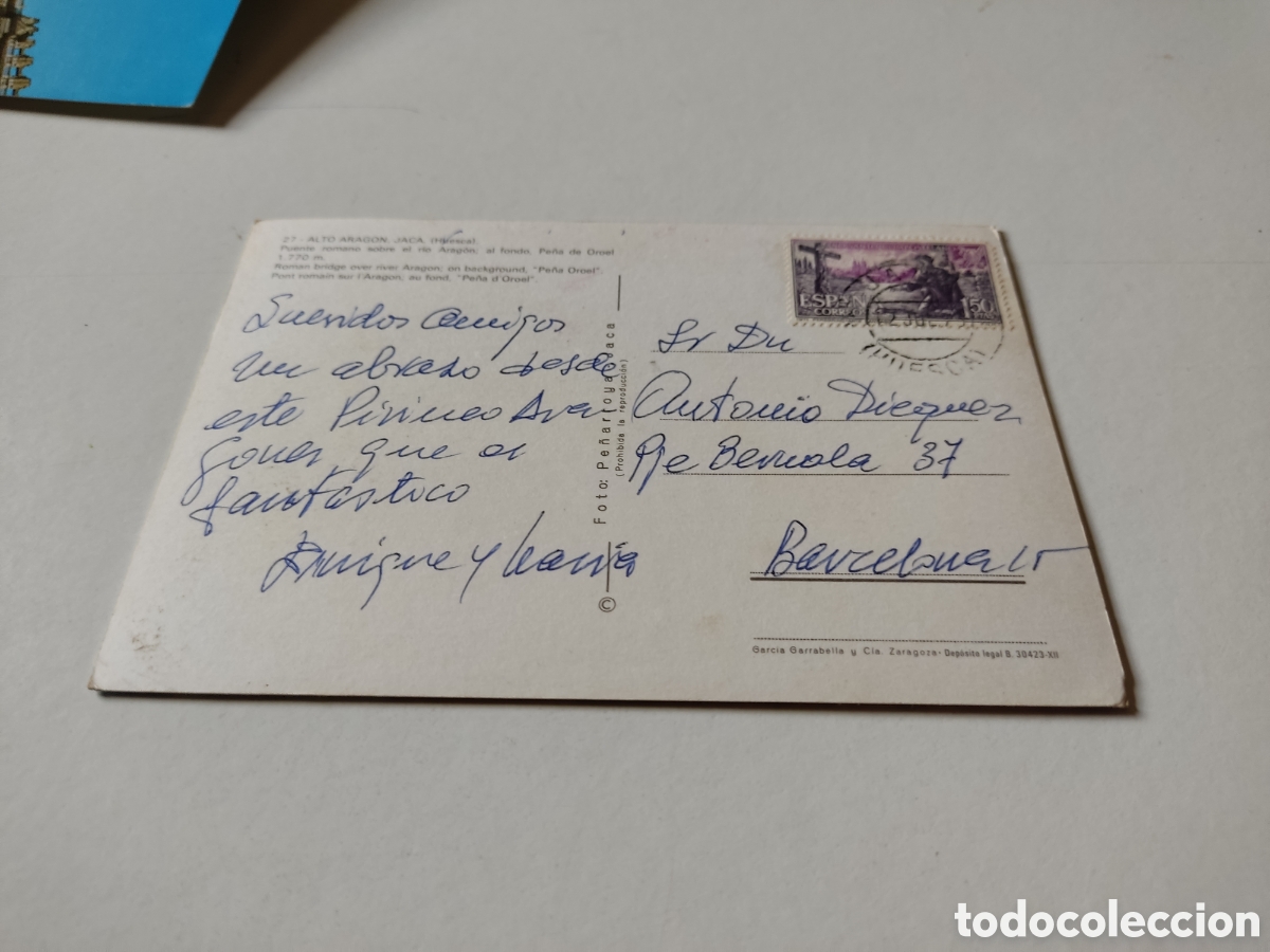 Postales: Postal Jaca puente romano - Foto 2