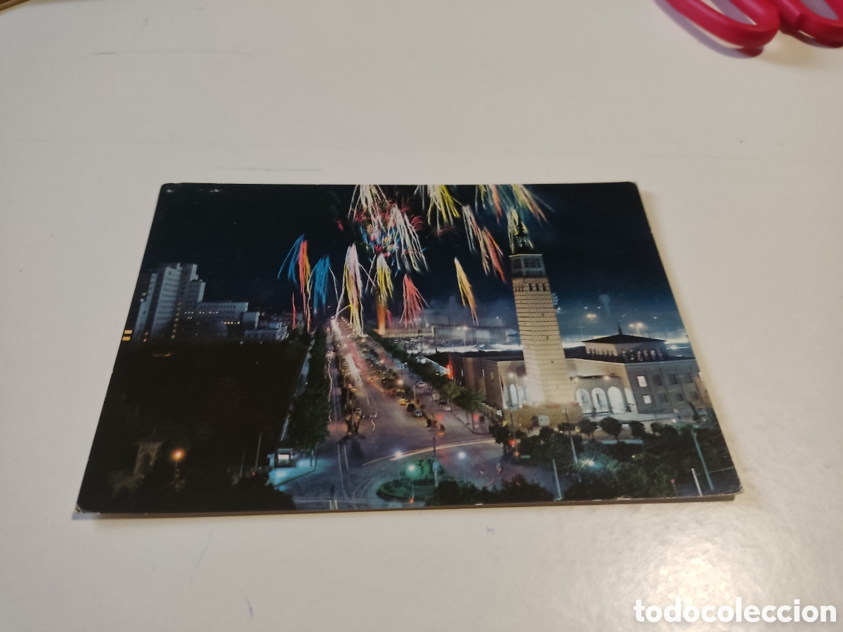 Postales: Postal Zaragoza nocturna - Foto 1