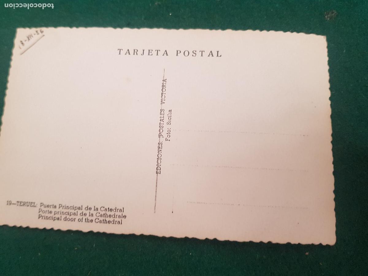 Postales: TERUEL-PUERTA PRINCIPAL DE LA CATEDRAL - Foto 2
