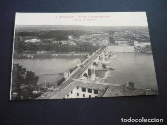 Postales: ZARAGOZA ARRABAL Y PUENTE DE PIEDRA - Foto 1