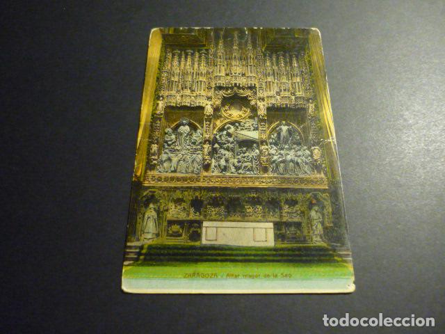 Postales: ZARAGOZA ALTAR MAYOR DE LA SEO - Foto 1