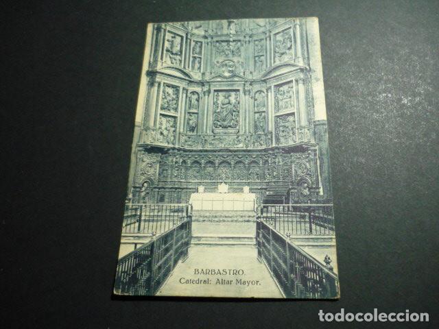 Postales: BARBASTRO HUESCA CATEDRAL ALTAR MAYOR - Foto 1