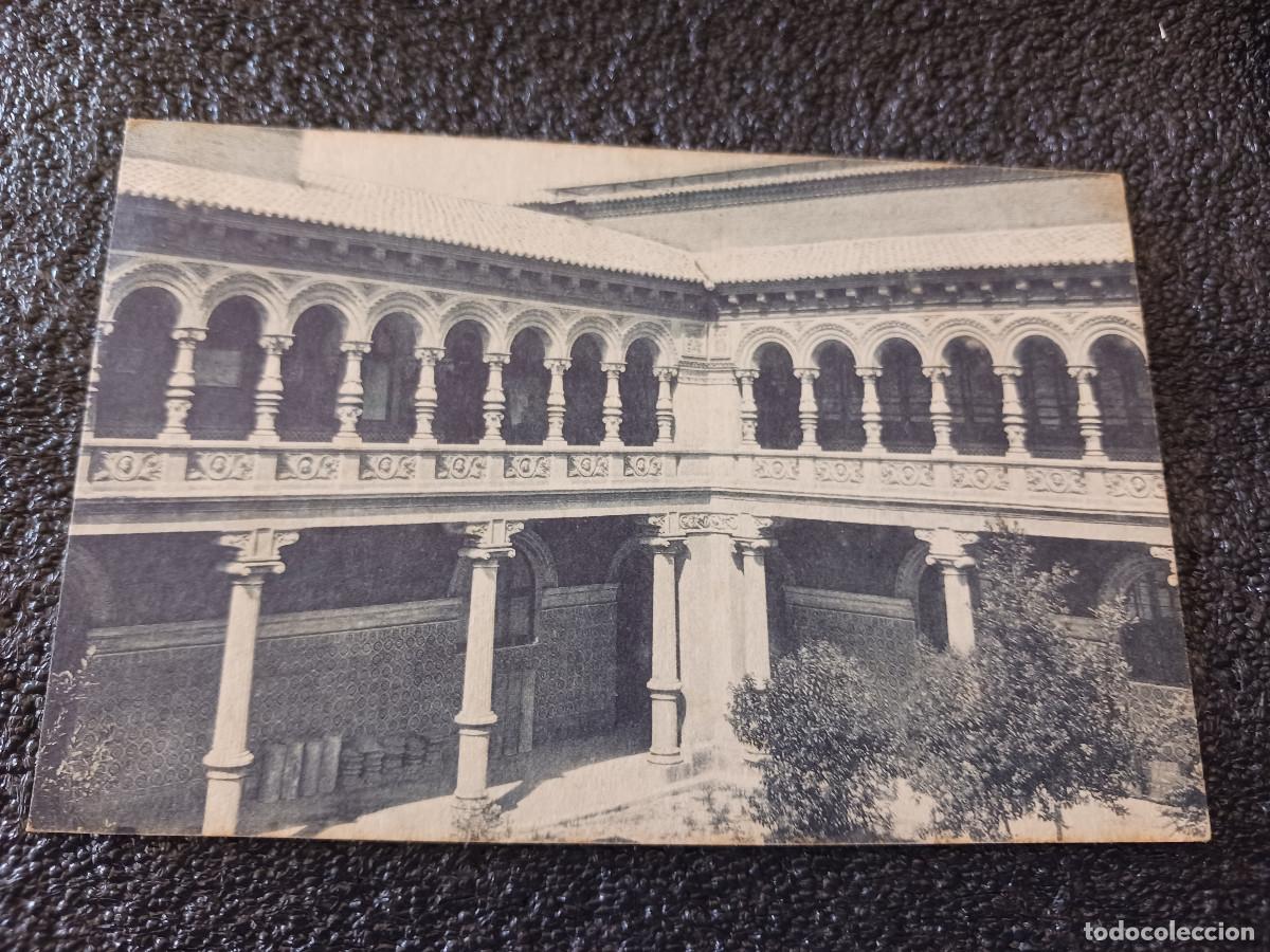 Postales: zaragoza patio del palacio de museos, circulada - Foto 1