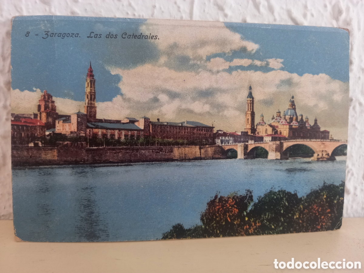 Postales: Postal ZARAGOZA. Las dos Catedrales - Foto 1