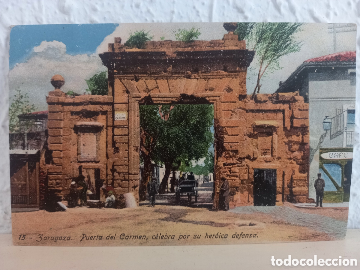 Postales: Postal ZARAGOZA. Puerta del Carmen - Foto 1