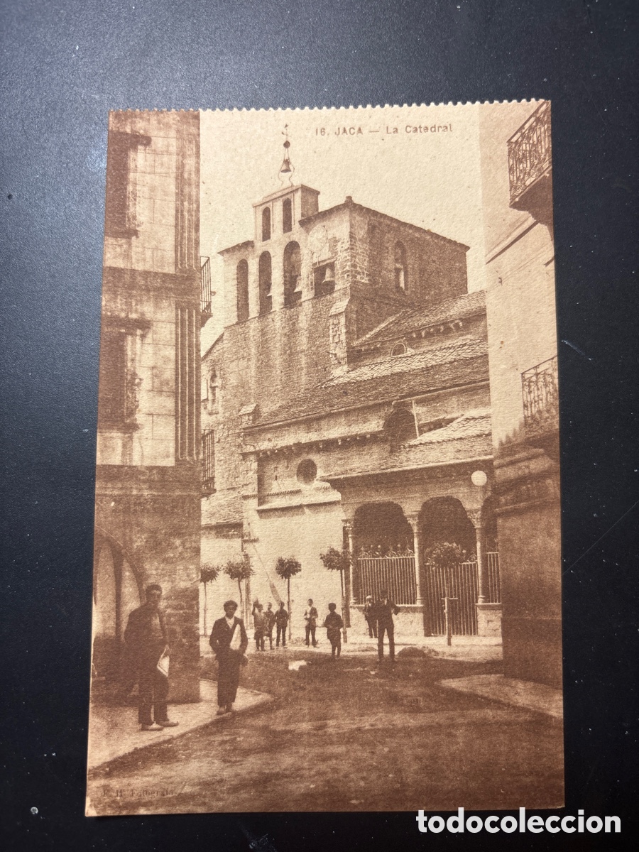 Postales: Activa tarjeta postal. Jaca. La catedral. - Foto 1