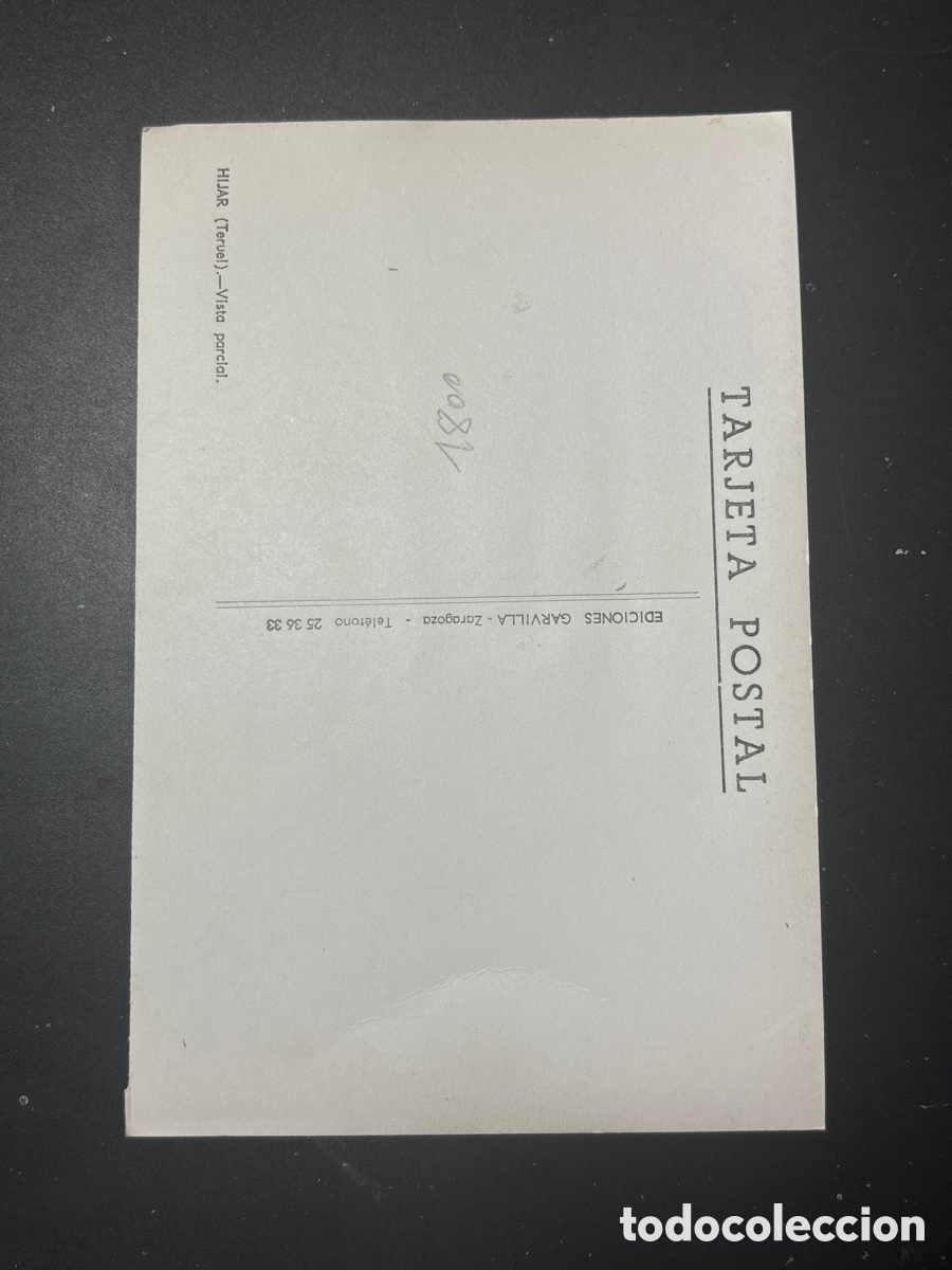 Postales: Tarjeta postal H&iacute;jar Teruel - Foto 3