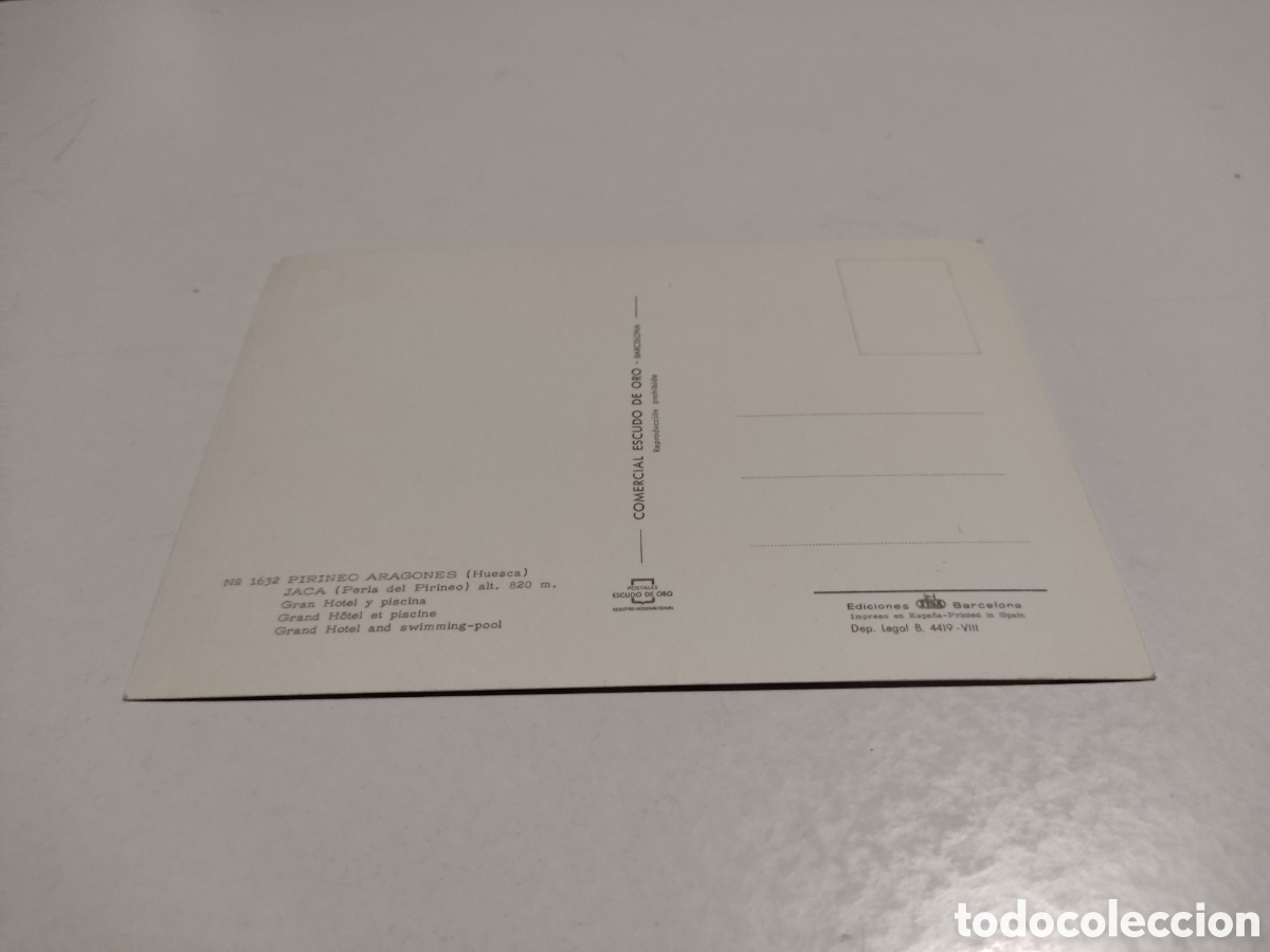Postales: Postal Jaca, Gran Hotel y piscina - Foto 2