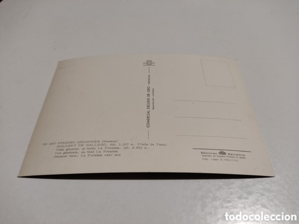 Postales: Postal Sallent de Gallego - Foto 2