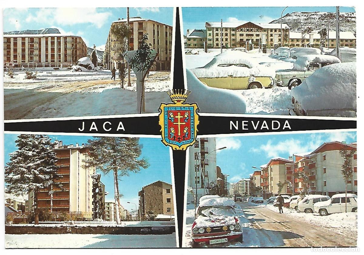 Postales: AVDA. E. M. DE MONTA&Ntilde;A.- JACA - HUESCA - Foto 1