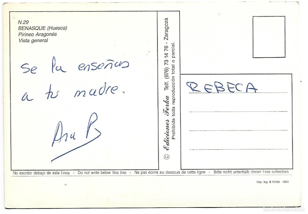 Postales: VISTA GENERAL.- BENASQUE / HUESCA - Foto 2