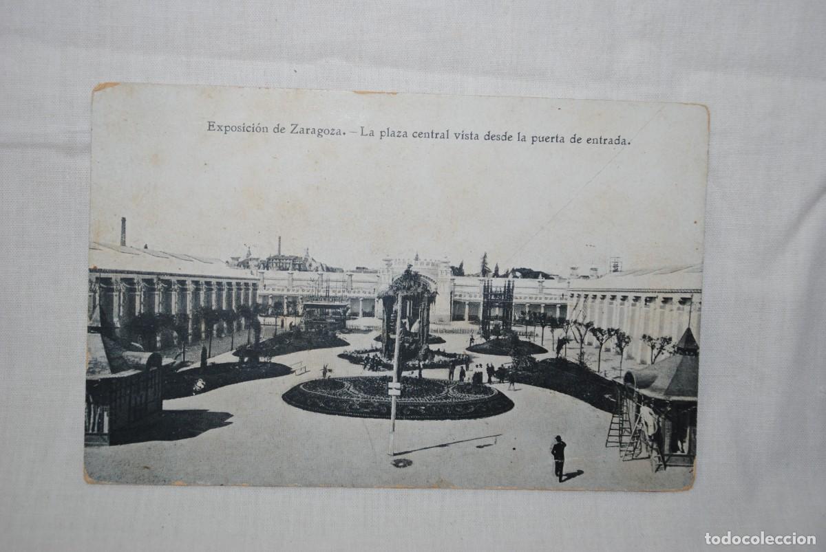 Postales: EXPOSICION DE ZARAGOZA , LOTE DE CINCO POSTALES - Foto 1
