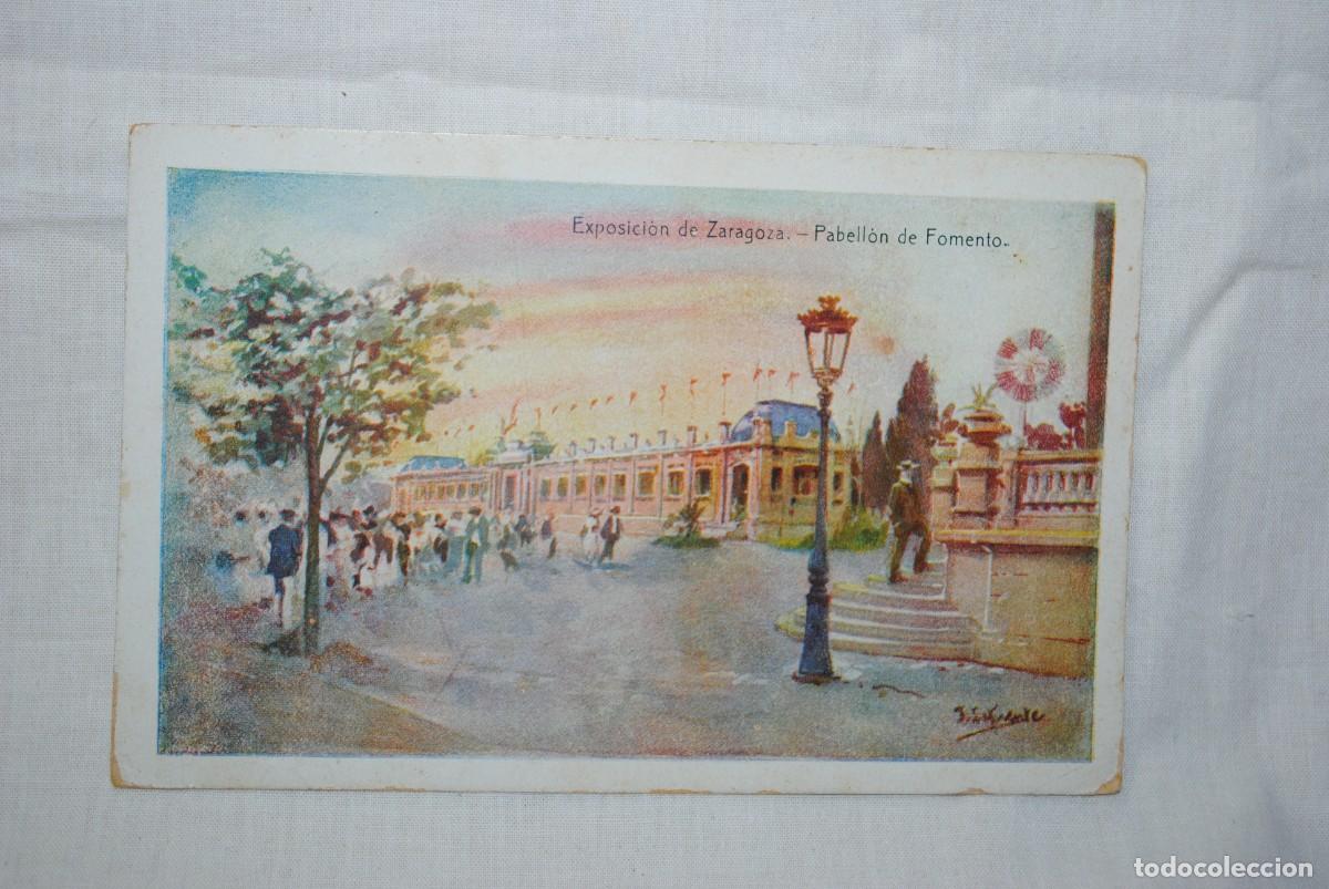 Postales: EXPOSICION DE ZARAGOZA , LOTE DE CINCO POSTALES - Foto 4