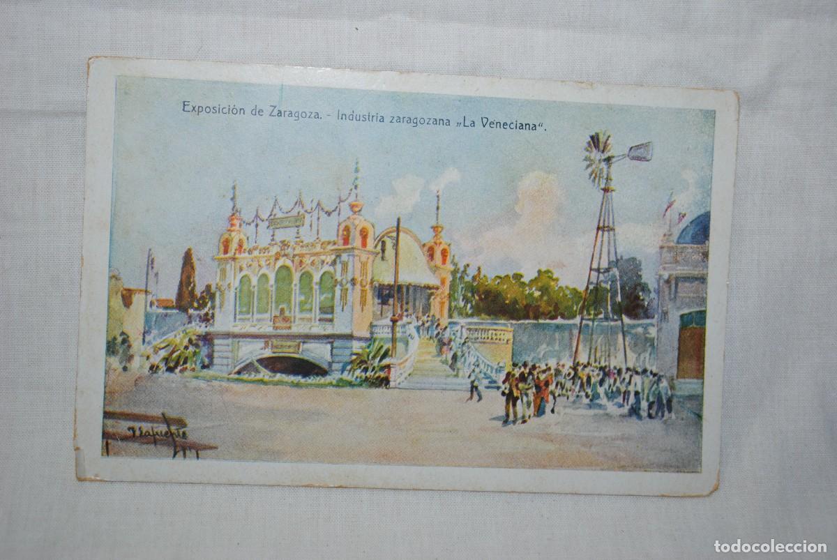 Postales: EXPOSICION DE ZARAGOZA , LOTE DE CINCO POSTALES - Foto 5