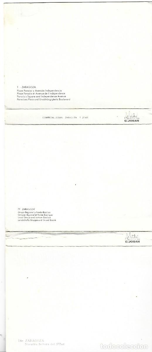 Postales: LIBRITO FLEXO CON 16 VISTAS DE ZARAGOZA - Foto 2
