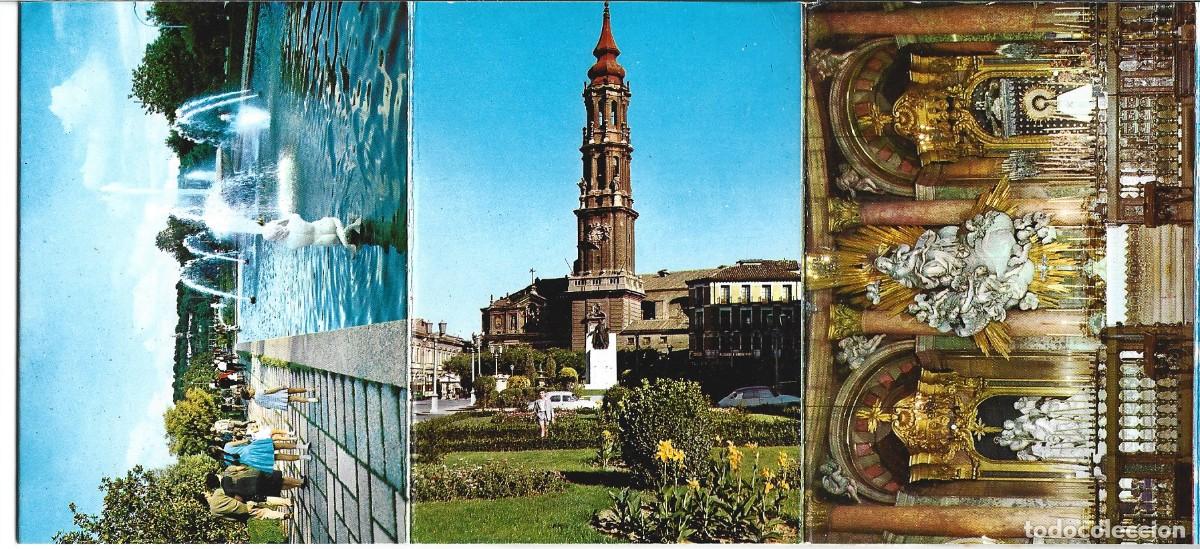 Postales: LIBRITO FLEXO CON 16 VISTAS DE ZARAGOZA - Foto 3
