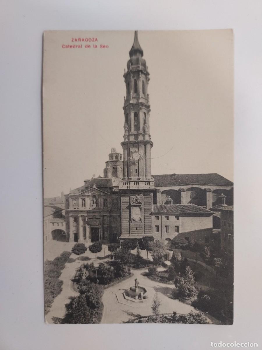 Postales: POSTAL ZARAGOZA CATEDRAL DE LA SEO. S/C. SIN EDITOR - Foto 1