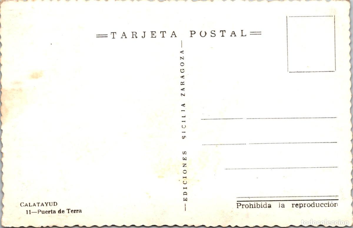 Postales: Calatayud - Puerta de Terra - Sicilia 11 - 139x89mm - Foto 2