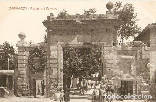 Postales: Zaragoza.- Puerta del Carmen - Foto 1