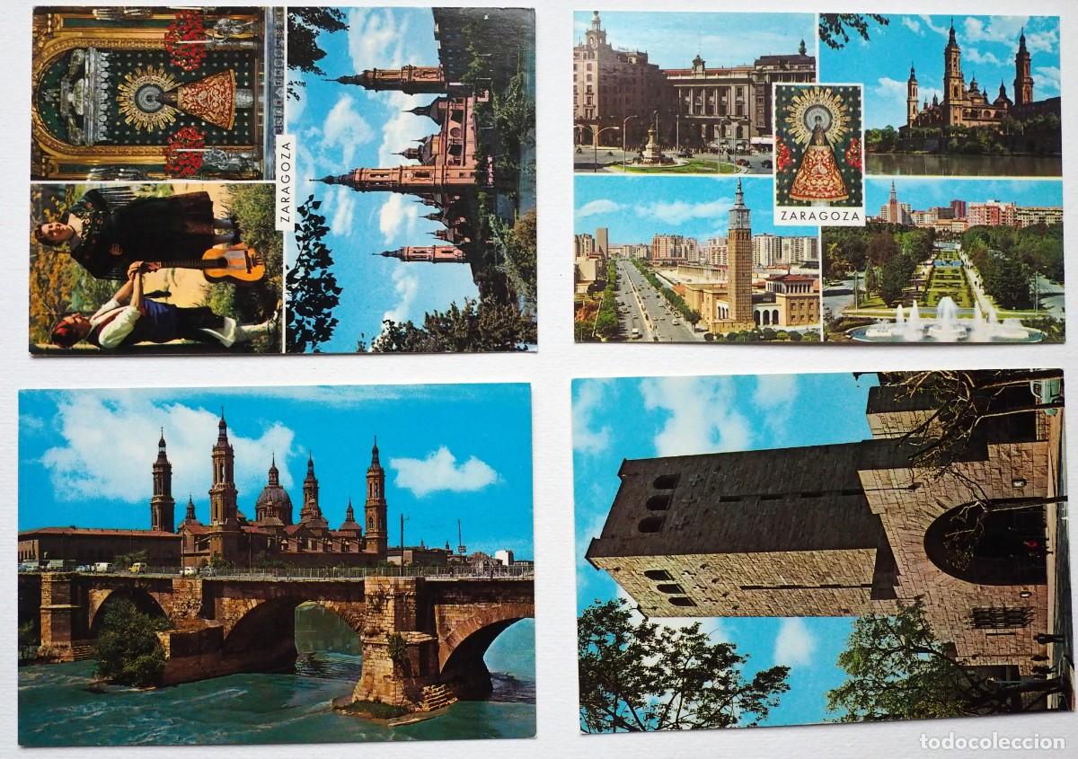 Postales: LOTE DE 4 POSTALES DE ZARAGOZA - Foto 1