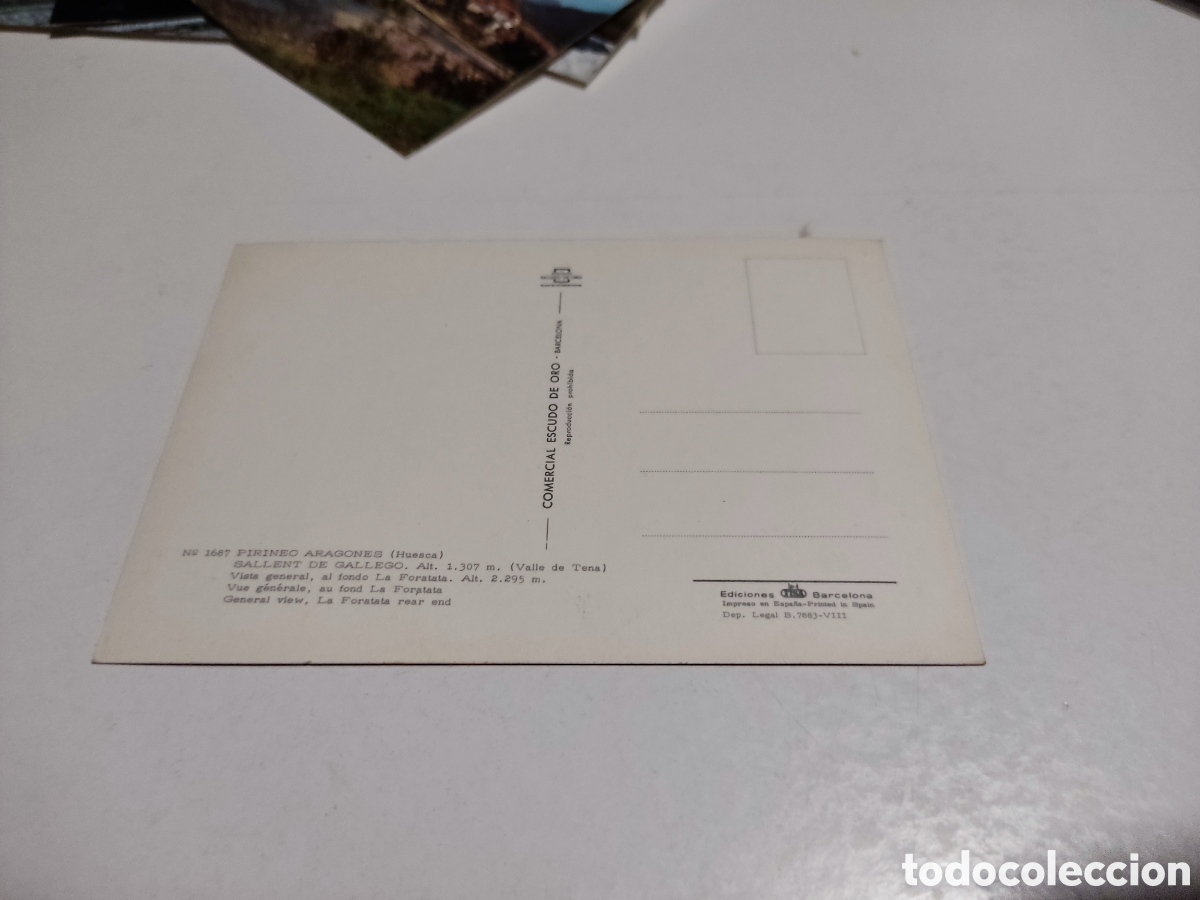 Postales: Postal Sallent de gallego - Foto 2