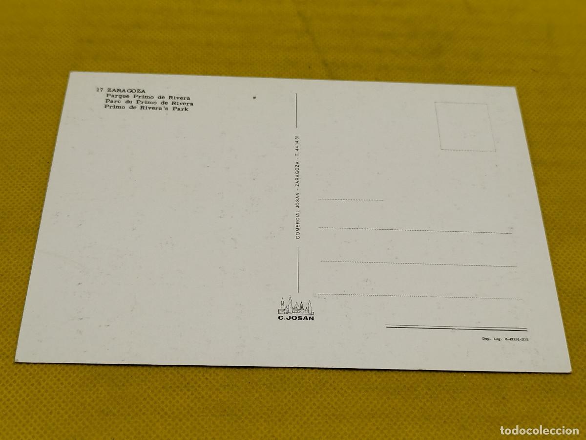 Postales: Postal de Zaragoza N&ordm;17 Parque de Primo de Rivera - Foto 2