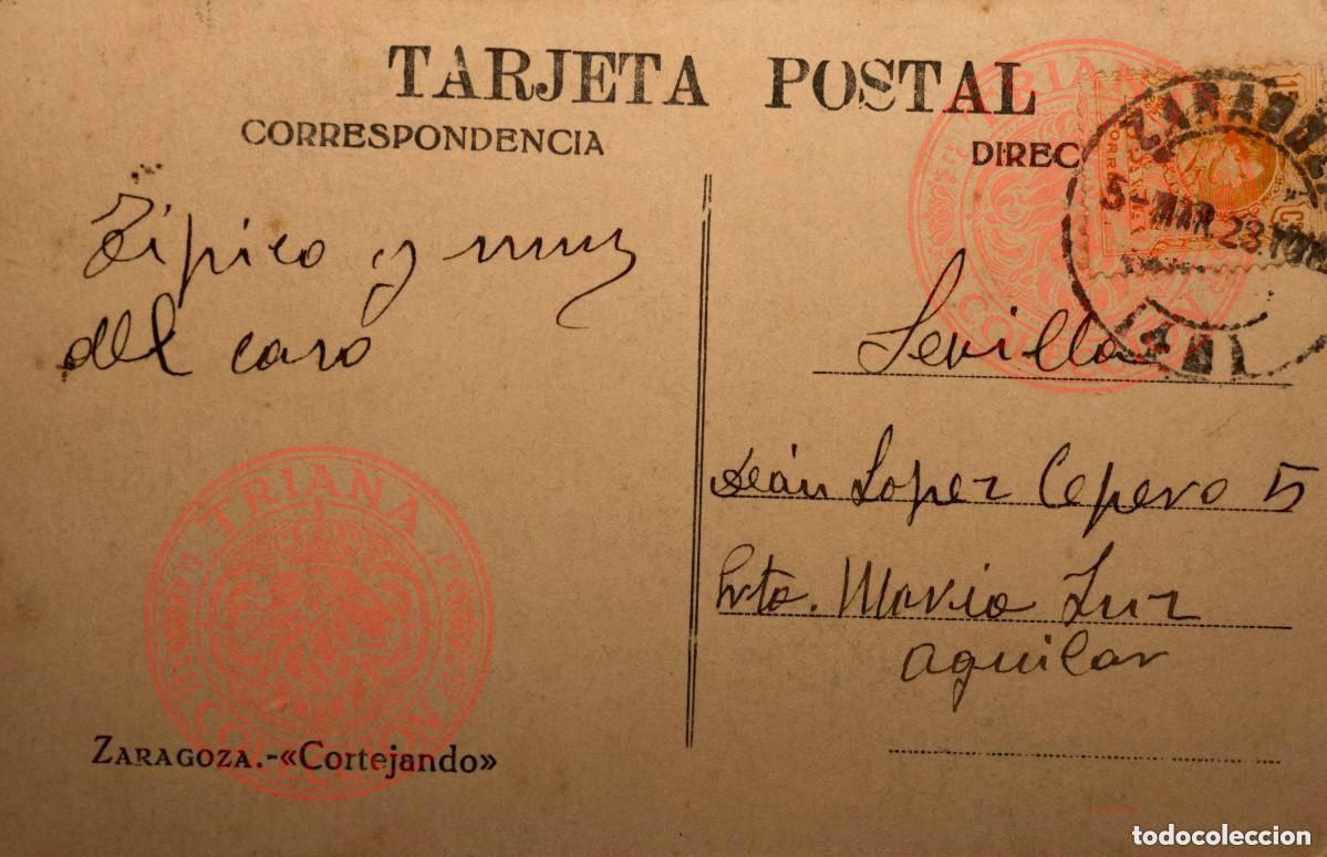 Postales: ANTIGUA POSTAL ZARAGOZA - CORTEJANDO - Foto 2